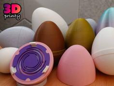 Twist Lock Egg 3D Printer Model