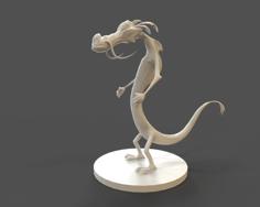 Mushu LowPoly 3D Printer Model