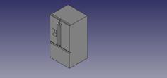 Refrigerator W/ French Doors And Lower Freezer 3D Printer Model