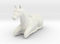 Laying Horse 3D Printer Model