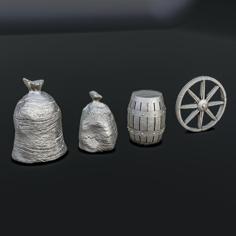 Medieval Village Diorama Pack 3D Printer Model