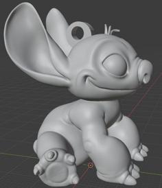 Stitch Keychain (easy To Print) 3D Printer Model