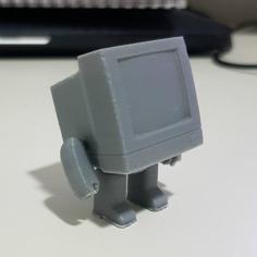 TV CRT Monitor Robot 3D Printer Model