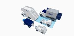 Delta Airport Truck Set 3D Printer Model