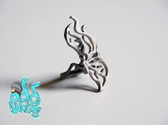 Butterfly Ring Abstract 3D Printer Model