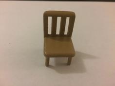 Miniature Chair 3D Printer Model