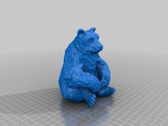 Meditation Bear 3D Printer Model