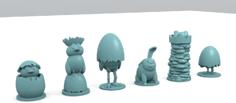 Easter Chess 3D Printer Model