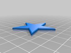 Basic 5 Point Stars 3D Printer Model