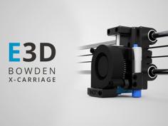 Bowden X-Carriage Mount For E3D V6 3D Printer Model