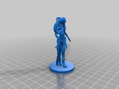 Shaman Girl Free DnD Miniature 3D Printer Model