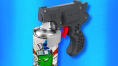 Spray Can Handle / Spray Gun 3D Printer Model