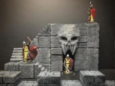 ScatterBlocks: Skull Gate (28mm/Heroic Scale) 3D Printer Model