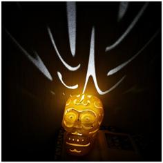 Halloween Skull Lamps 3D Printer Model