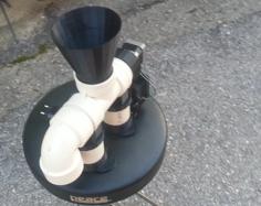 Automatic Feeder For Dogs Made Of PVC Pipe 3D Printer Model