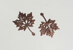 Maple Leaf Earrings 3D Printer Model