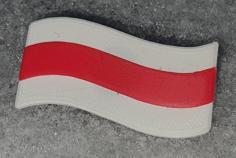 White Red White Flag Of Belarus (БЧБ) 3D Printer Model