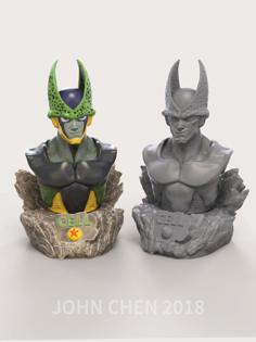 Perfect Cell DBZ Bust & Base 3D Printer Model