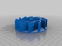 Water Wheel 113mm 3D Printer Model