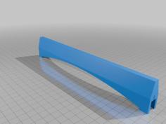 Shortened Monorail Track For Tandem Corner Tracks 3D Printer Model