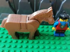 LEGO Compatible Rideable And Movable Horse 3D Printer Model