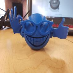 Picardia Smiley Face With Sunglasses Ball Joint Figure 3D Printer Model