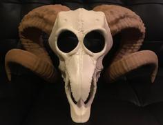 Ram Skull Mask 3D Printer Model