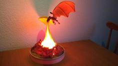 Orc Castle On Fire… Dragon Attack 3D Printer Model