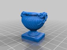 Marble Strigilated Vase With Snake Handle 3D Printer Model