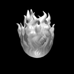 Flaming Sphere 3D Printer Model