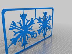 Snowflake Kit Card 3D Printer Model