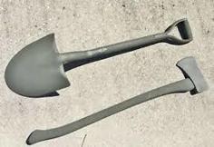 Pionner Shovel And Axe – Us Army – WW2 – Scale 1/16 3D Printer Model