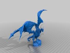 3 Heads Dragon 3D Printer Model