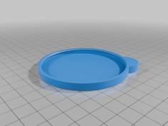 Yoplait Yogurt Oui Lid With Tab 3D Printer Model