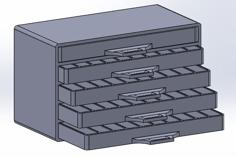 Resistor Drawer 3D Printer Model