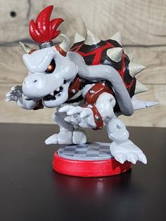 Dry Bowser Amiibo Figure 3D Printer Model