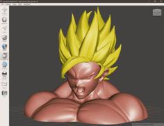 Goku Busto 3D Printer Model