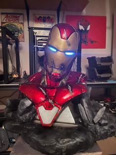 WICKED MARVEL IRON MAN BUST: TESTED AND READY FOR 3D PRINTING 3D Printer Model