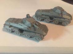 SdKfz 231 8 Rad (1/100) 3D Printer Model