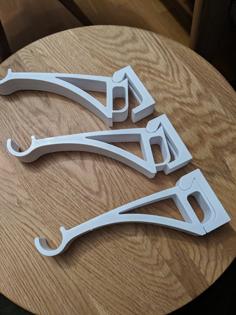 Curtain Bar Holder For Quick Vertical Or Side Mounting 3D Printer Model