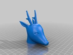 Cartoon Deer 3D Printer Model