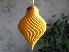 Christmas Spiral Ornament 3D Printer Model