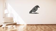 Crow / Vrána Wall Decoration 3D Printer Model