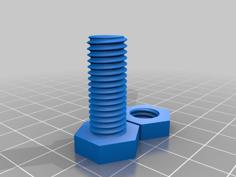 Threads, Hexnuts, And Hexbolts 3D Printer Model