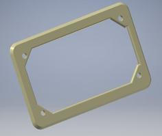 Motorcycle License Plate Frame 3D Printer Model