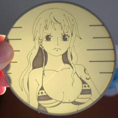 Translucent One Piece Nami Coaster 3D Printer Model