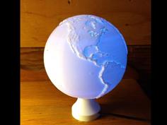 Globe Lamp – Earth 3D Printer Model