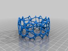 Voronoi Bracelet 3D Printer Model