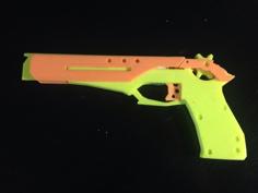 Six Shooter Rubber Band Gun. 3D Printer Model