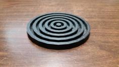 Target Coaster 3D Printer Model